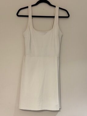 Abercrombie & Fitch White Scoop Neck Mini Dress